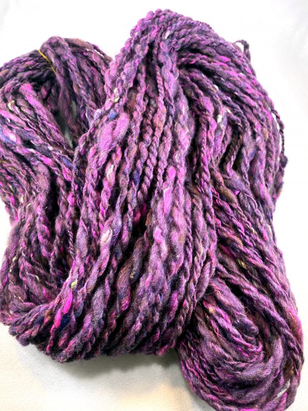 Silky Pink Handspun Yarn - Image 4