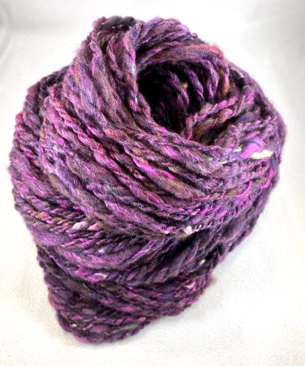 Silky Pink Handspun Yarn - Image 3