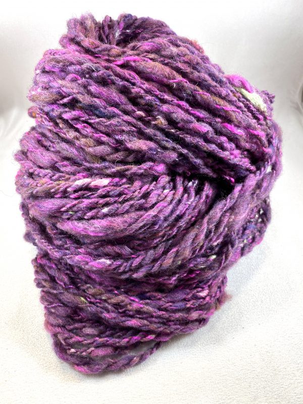 Silky Pink Handspun Yarn - Image 2