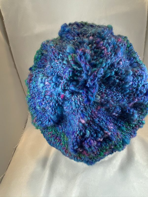 Handspun Caribbean Sea Beret - Image 6