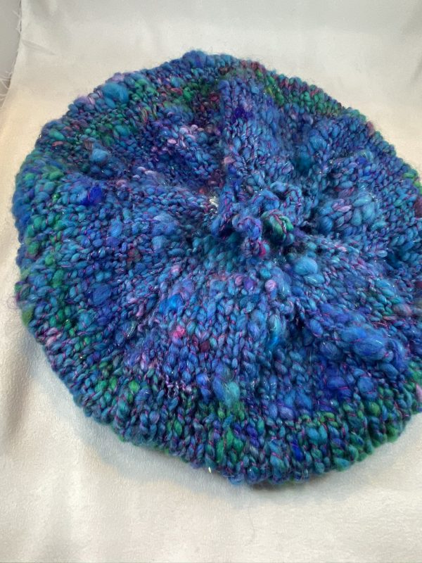 Handspun Caribbean Sea Beret - Image 9