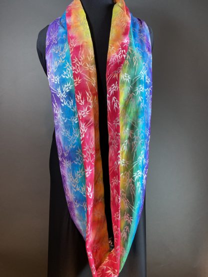 Bamboo Rainbow Delight Infinity Cowl Scarf #1