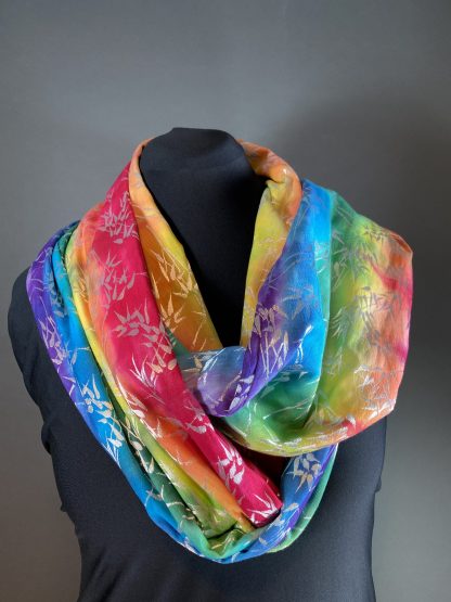 Bamboo Rainbow Delight Infinity Cowl Scarf #1 - Image 7