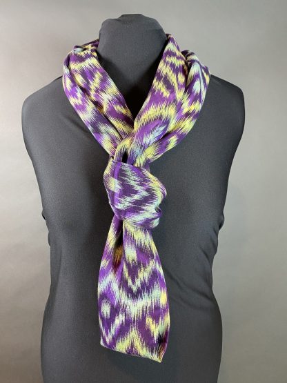 Grape Crush Light Batik Infinity Cowl Scarf - Image 4